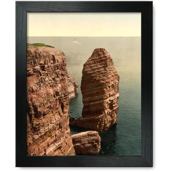 Framed Print: The Monk From Above, Helgoland, Germany, circa 1890