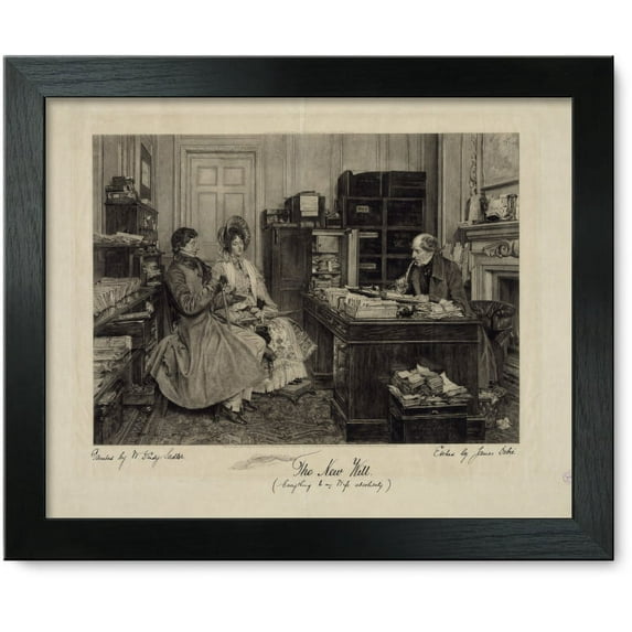 Framed Print: The New Will. Everything To My Wife Absolutely, 1894