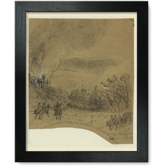 Framed Print: The Rear Guard Nr. Charlottesville, 1864
