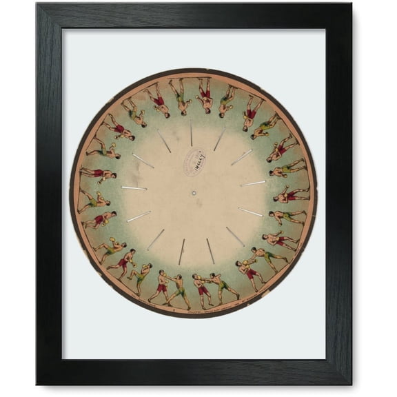 Framed Print: The Zoopraxiscope--Athletes--Boxing, 1893