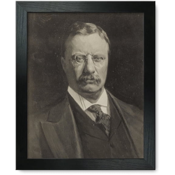 Framed Print: Theodore Roosevelt, Front View Bust Portrait, 1919