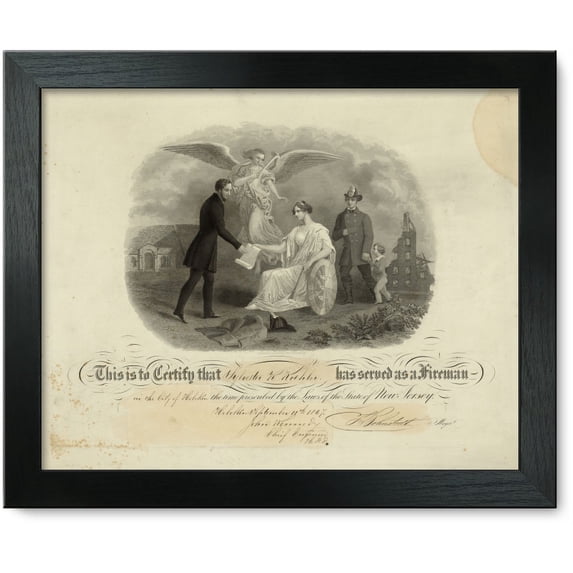 Framed Print: This Is To Certify That Sylvester R. Koehler Has Served As A