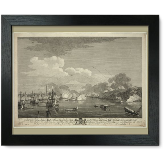 Framed Print: This Perspective View Of The Grand Attack Of That City And Punto