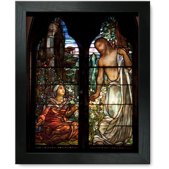 Framed Print: Tiffany Stained Glass Windows, St. Paul's Episcopal Church, Selma