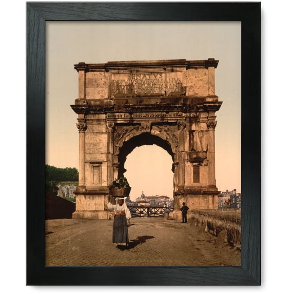 Framed Print: Triumphal Arch Of Titus, Rome, Italy, circa 1890
