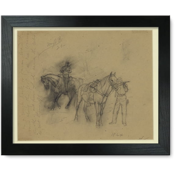 Framed Print: Two Cavalrymen, 1864