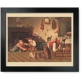 thumbnail image 1 of Framed Print: Two Children Enjoying The Commotion Caused At Meal Time When A Dog, 1 of 3