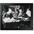 thumbnail image 1 of Framed Print: Two Congressional Reporters At Work At Desk, 1908, 1 of 3
