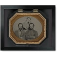 thumbnail image 1 of Framed Print: Two Unidentified Soldiers In Union Uniforms With Unidentified, 1 of 3