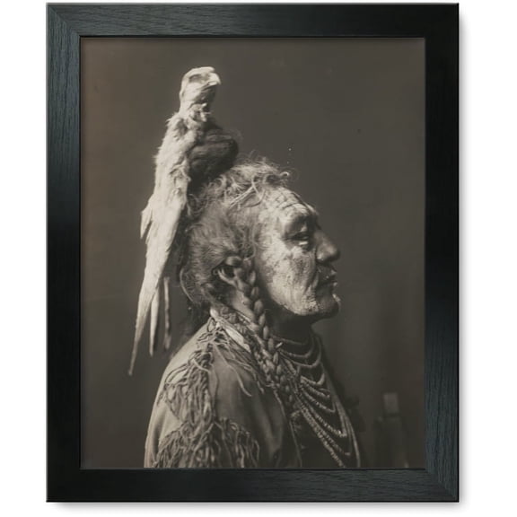 Framed Print: Two Whistles A--Apsaroke, 1908