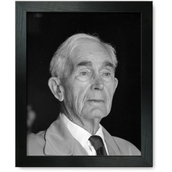 Framed Print: Uncle Jim Greenway, Head-And-Shoulders Portrait, Facing Front, 1969