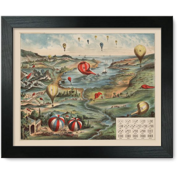 Framed Print: Une Expedition Aerienne Jeu Instructif Et Amusant Pour La