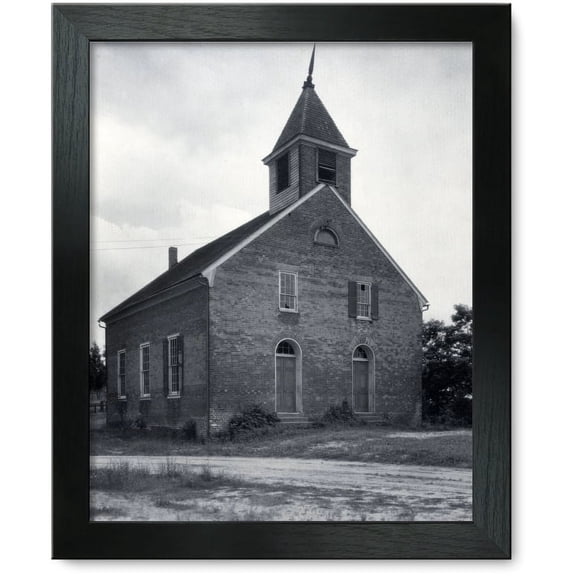Framed Print: Union Church On Hill, Falmouth, circa 1925