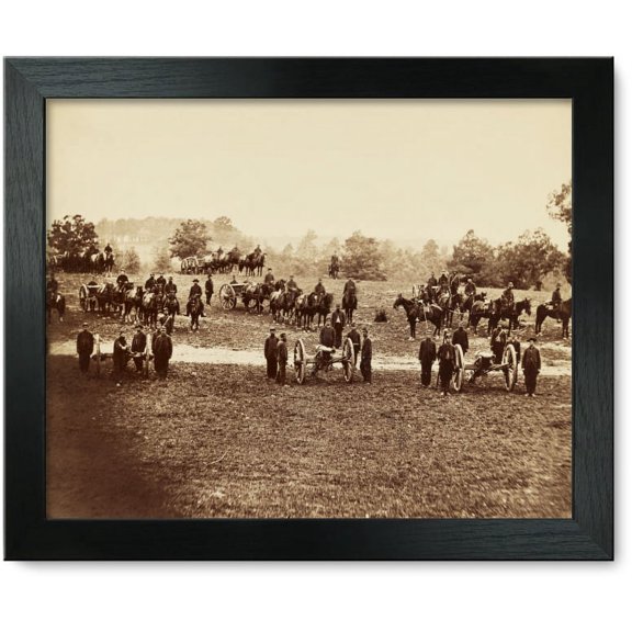 Framed Print: Union Field Artillery Unit In Position, circa 1861