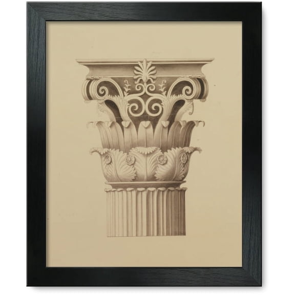 Framed Print: United States Capitol, Washington, D.C. Column Capital Variation