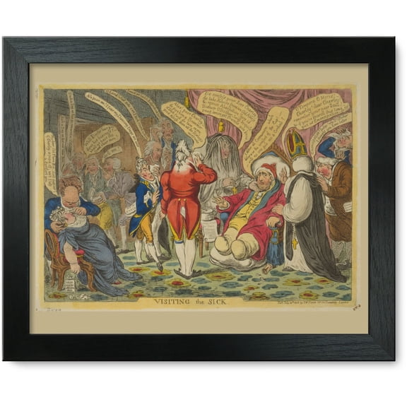 Framed Print: Visiting The Sick, 1806