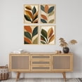 thumbnail image 1 of Framed Print Wall Art Set of 4 - Abstract Floral Botanical Poster Art - 4 Pieces Colorful Leaves Modern Wall Decor for Living Room - 8"x10"x 4 NATURAL, 1 of 7