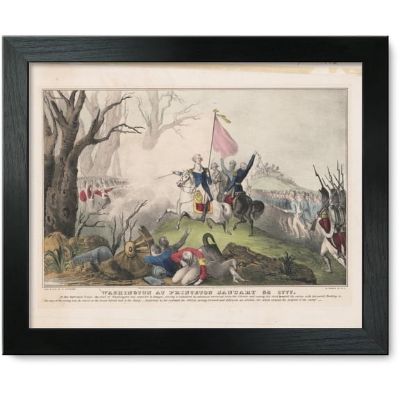 Framed Print: Washington At Princeton January 3d. 1777