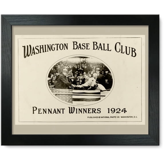 Framed Print: Washington Baseball Club--Pennant Winners 1924
