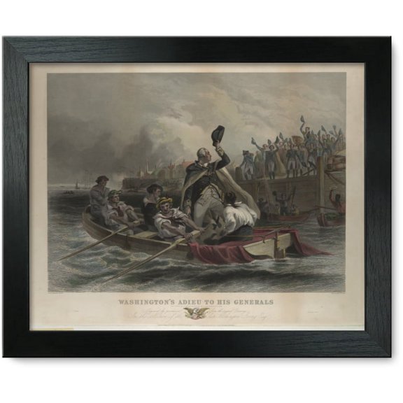 Framed Print: Washington's Adieu To His Generals