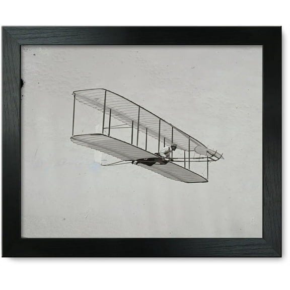 Framed Print: Wilbur Gliding Down Steep Slope Of Big Kill Devil Hill; Kitty Hawk