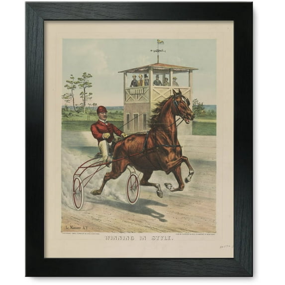 Framed Print: Winning In Style, 1893
