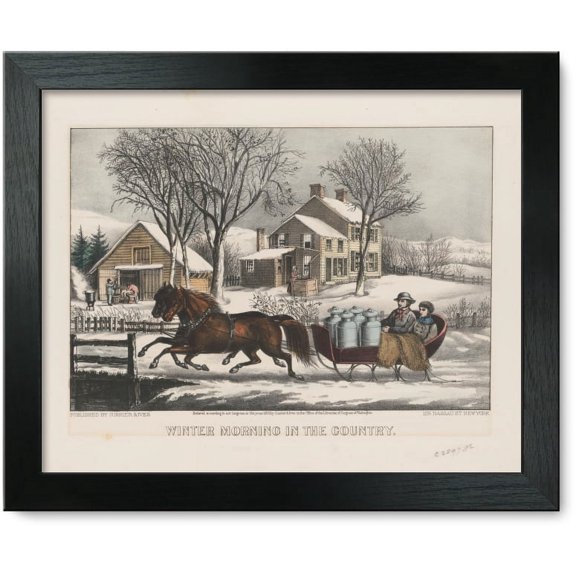 Framed Print: Winter Morning In The Country, 1873