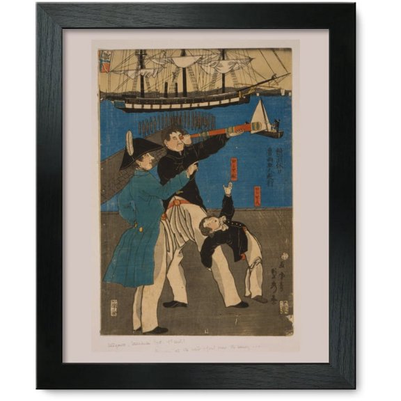Framed Print: Yokohama Kyujitsu - Oroshiyajin Yuko, 1861