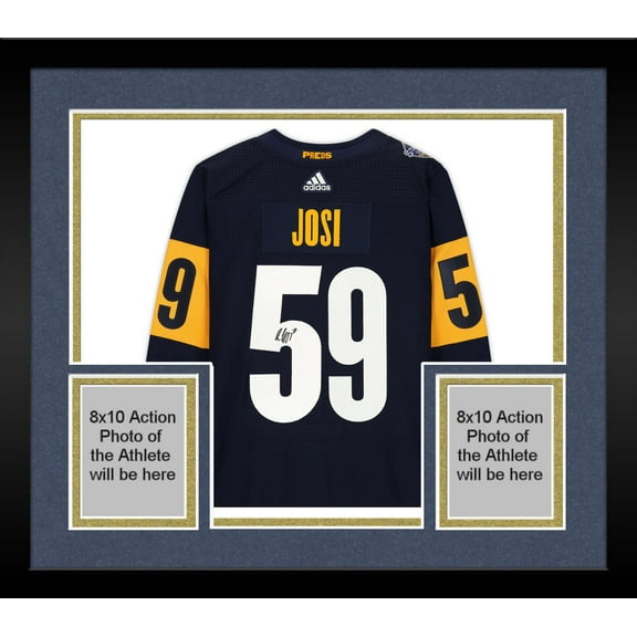 Framed Roman Josi Nashville Predators Autographed 2022 Stadium Series Adidas Authentic Jersey - Fanatics Authentic Certified