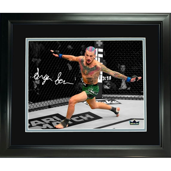 Framed Sean O'Malley UFC Facsimile Laser Engraved Signature Auto 11"x14"MMA Photo HOFSM Holo