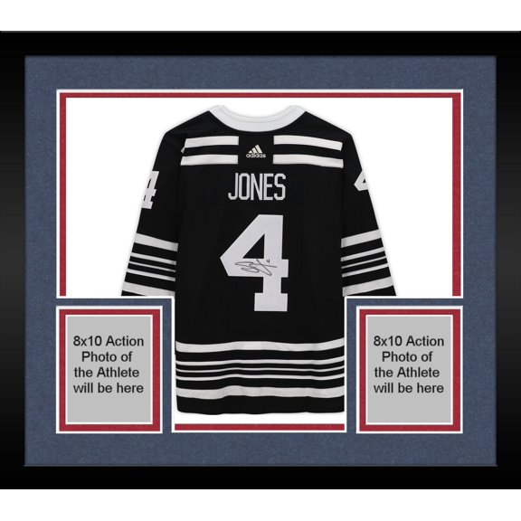 Framed Seth Jones Chicago Blackhawks Autographed Black Alternate Adidas Authentic Jersey - Fanatics Authentic Certified