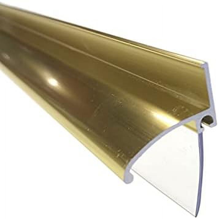 Framed Shower Door Replacement Bottom Deflector With Vinyl Sweep And