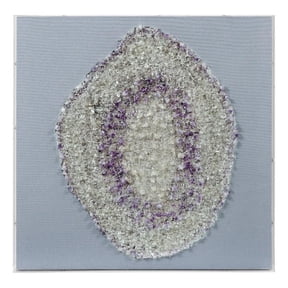 Multi Framed Stone Art Vertical Acrylic Wall Decor Natural Amethyst Style