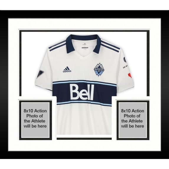 Framed Theo Bair Vancouver Whitecaps FC Autographed Match-Used #14 White Jersey from the 2020 MLS Season - Fanatics Authentic Certified