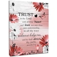 thumbnail image 1 of Framed Trust in the Lord Proverbs 3:5-6 Canvas Wall Art - Christian Daisy & Butterfly Floral Wall Decor, Ready to Hang Religious Scripture Prints for Living Room, Bedroom & Home, 1 of 6