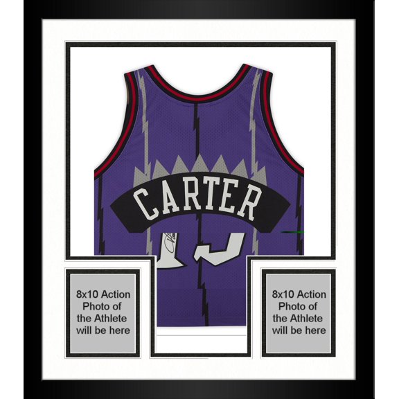 Framed Vince Carter Toronto Raptors Autographed Purple 1998 Mitchell & Ness Authentic Jersey - Fanatics Authentic Certified