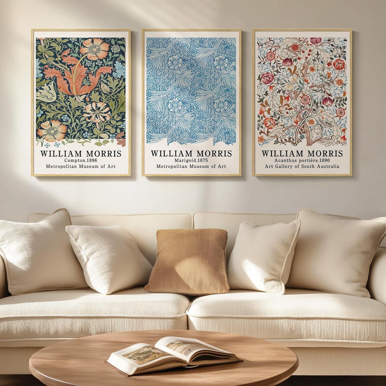Framed Wall Art for Living Room, Large 3 Piece Art Canvas Prints ...