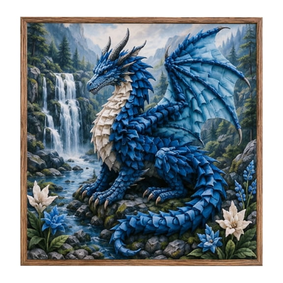 Framed Wall Art with Wooden Border, Rustic Home Decor for Living Room and Bedroom, Unique Housewarming Gift Set
