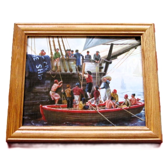 Framed War of 1812 Painting / Print... Commodore Perry.. USS NIAGARA..US Navy. American Wall Decor, Wall Art.