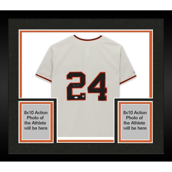 Framed Willie Mays San Francisco Giants Autographed White Majestic Jersey - JSA D84481 - Fanatics Authentic Certified