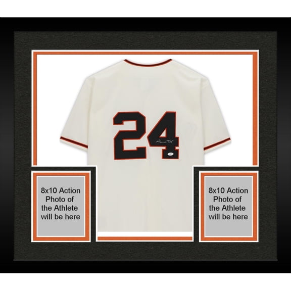 Framed Willie Mays San Francisco Giants Autographed White Majestic Jersey - JSA G08821 - Fanatics Authentic Certified