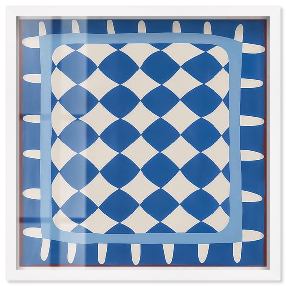 Framed in Color Shadowbox Print Modern Coastal Art by Art Remedy, White Frame, 12 x 12