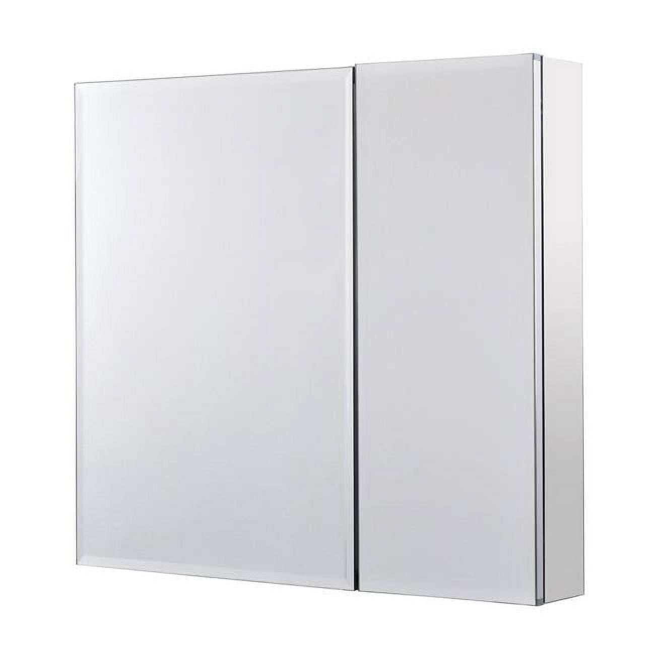Frameless 30 in. x 26 in. Rustproof Medicine Mirrored Sides Bi