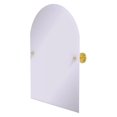 thumbnail image 1 of Frameless Arched Top Tilt Mirror with Beveled Edge - Polished Brass, 1 of 2