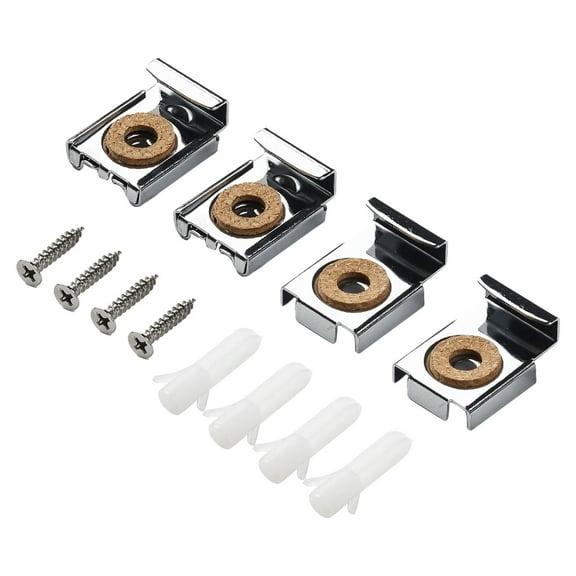 Frameless Bathroom Mirror Glass Wall Mounting Fixing Kit Hardware-With Screws
