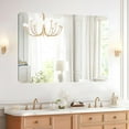 thumbnail image 1 of Frameless Bathroom Mirrors for Over Sink,Wall Mounted Vanity Mirror 12x16in,Rounded Rectangle Mirror Frameless with Polished Edge for Bedroom,Living Room,Entryway,Shatterproof (Horizontal/Vertical), 1 of 9