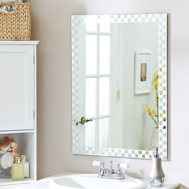 Frameless Checkmate Wall Mirror - Walmart.com