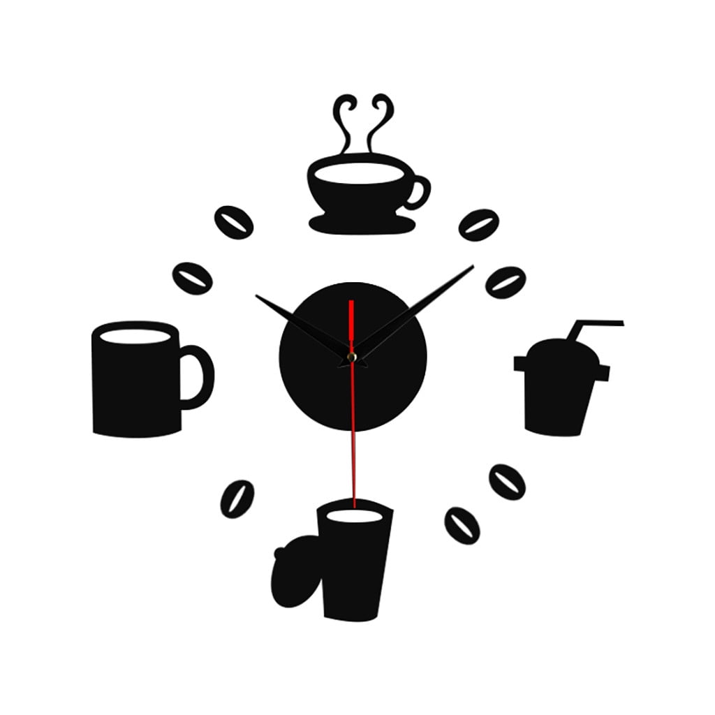 2024 Clearance Under 10 Frameless DIY Wall Mute Clock 3D Mirror