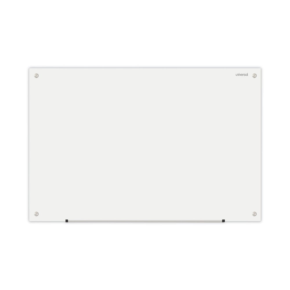 Universal UNV43232 36 in. x 24 in. Frameless Glass Marker Board - White