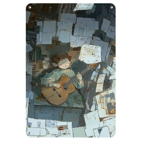 Frameless Iron Comic Art Painting, 8x12 inches - Perfect for Home Decor & Gifts, Perfect for Room Decor